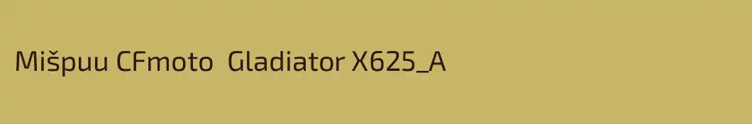 Mišpuu CFmoto  Gladiator X625_A